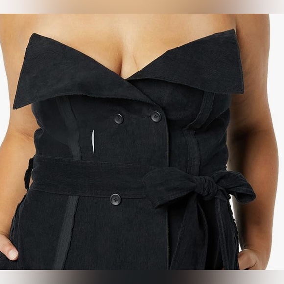 Making the Cut‎ Standard Deconstructed Corduroy Corset Top Halter NWT - Picture 5 of 10